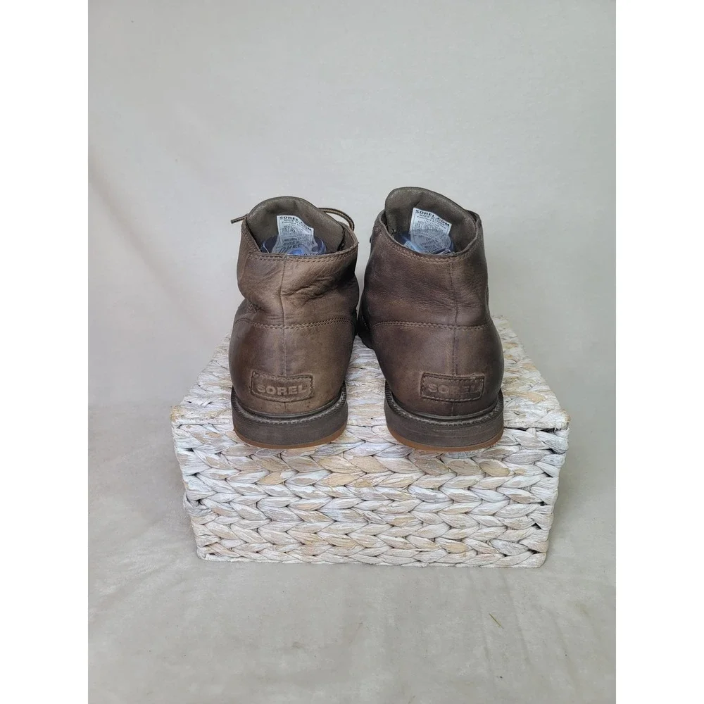Sorel Madson Chukka Waterproof Brown Leather Boots Mens 11.5 Gorpcore Hiking